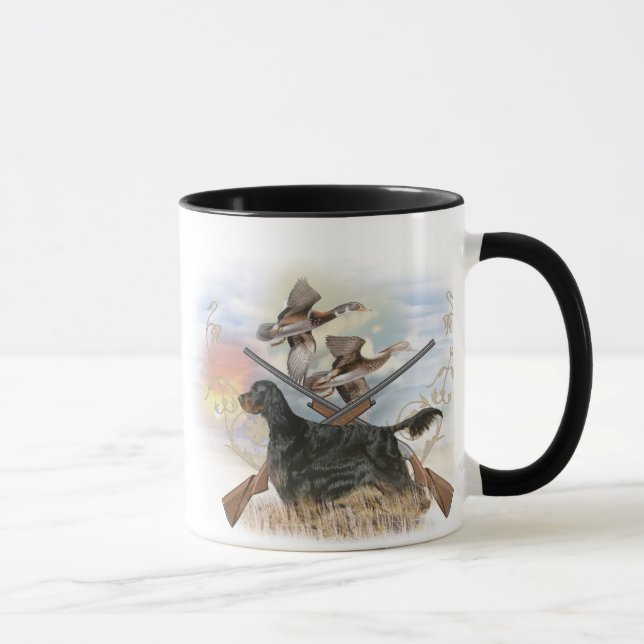 Mug Gordon Setter chasse la boue (Droite)