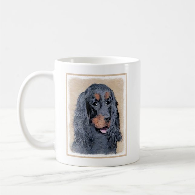 Mug Gordon Setter Peinture - Joli art original chien (Gauche)