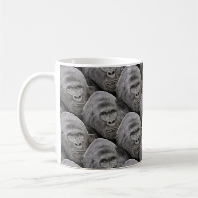 Mug Gorilla Face Motif (Gauche)