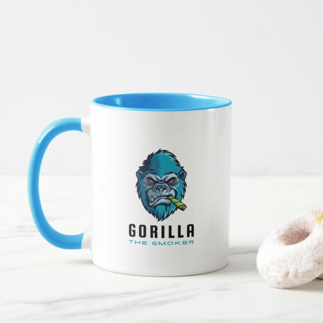 Mug Gorilla Le Fumeur (Avec donut)