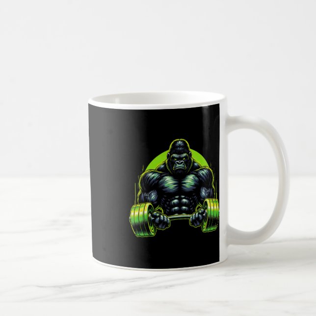 Mug Gorilla Monkey Gym Wear Bodybuilding Workout Motiv (Droite)