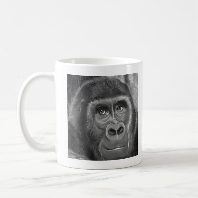 Mug Gorilla sucking fingers MagCup2 指しゃぶりのゴリラマグカップ (Gauche)