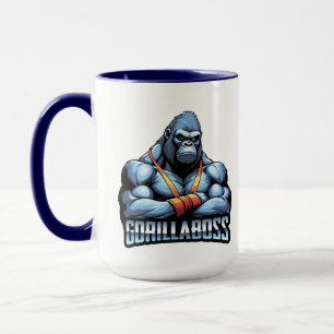 Mug GorillaBoss - Graphisme de gorille amusant - Gori