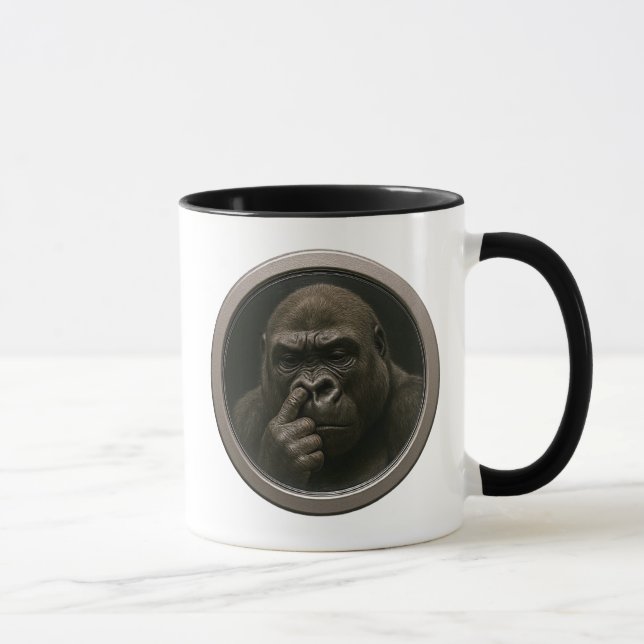 Mug Gorille doigt dans le nez (Droite)