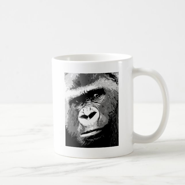 Mug Gorille noire et blanche (Droite)