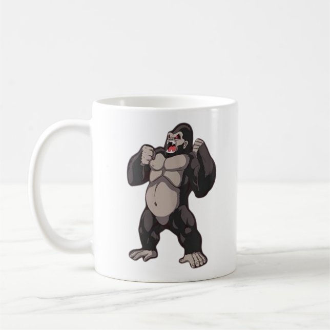Mug Gorille qui rugit Singe Grand Singe (Gauche)