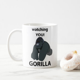 Mug Gorille Vous Regardant Drôle Gorille