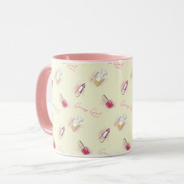 Mug Gossip Girl Lipstick & Motif de parfum (Devant gauche)