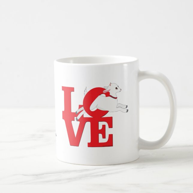 Mug GOT LOVER | Chèvre ROUGE L O V E - Chèvre blanche (Droite)