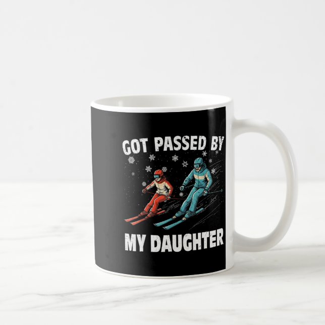 Mug Got Ped By My Daughter Funny Skiing Funny Family D (Droite)