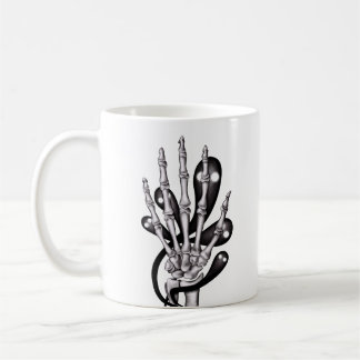 Mug Goth Anatomie Squelette Main Éffrayant Fantômes