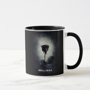 Mug Goth Black Rose Dripping Blood