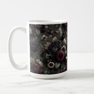 Mug Goth Cottagecore Fleurie Sombre Halloween Sans Cou