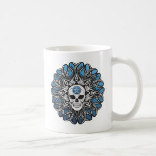 Mug Goth Skull - Bleu