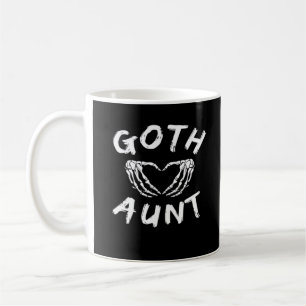 Mug Goth Tante Funny Emo Tante Punk mignonne Squelette