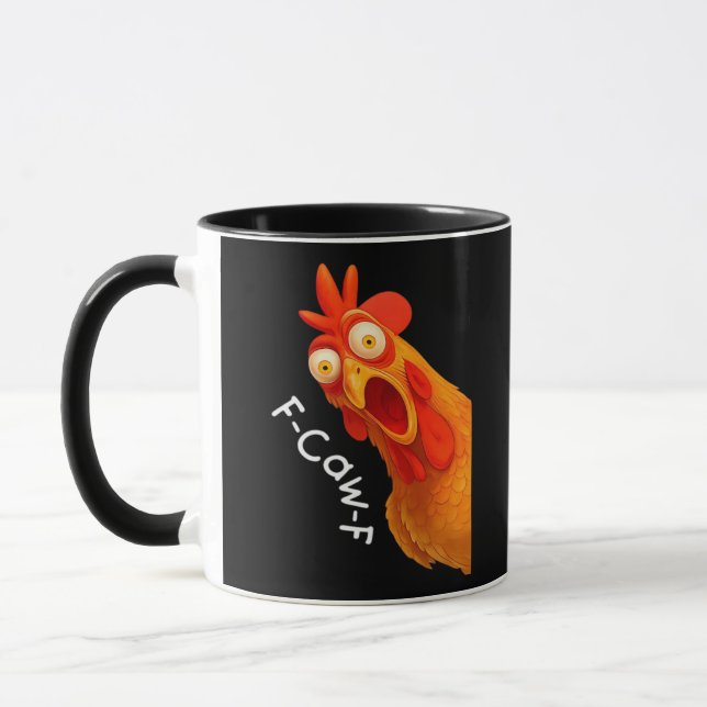 Mug Gothic Humor Funny F-Caw-F Crow (Gauche)