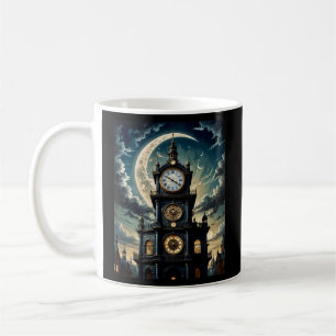 Mug Gothique Moonlit Clocktower Art Tee