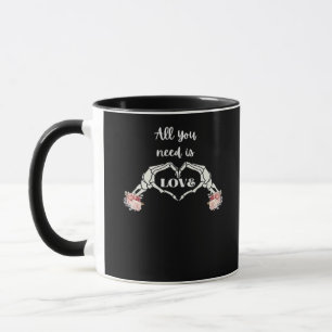 Mug Gothique Valentines Classique - Squelette Mains Co