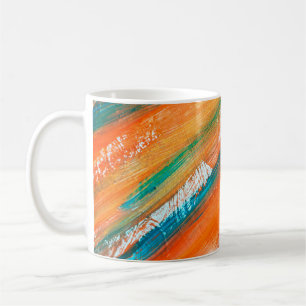Mug gouache Abstraite peignant différentes couleurs vi