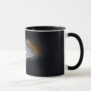 Mug Gouttelette de l'eau sur une plume blanche
