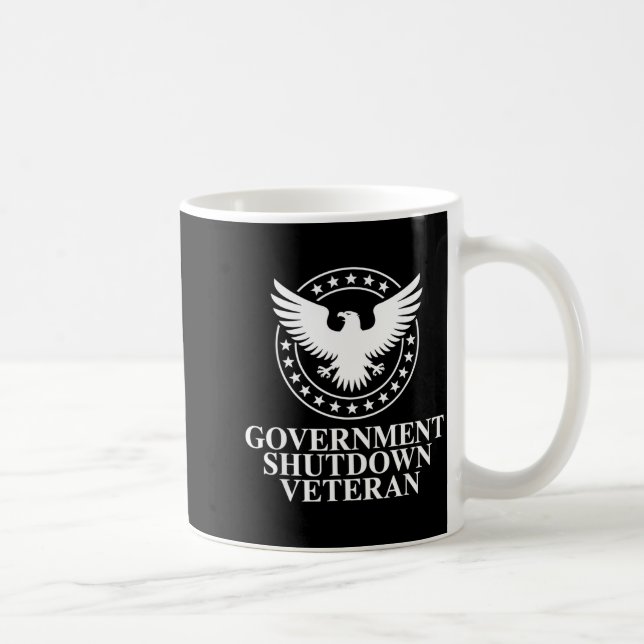 Mug Government Shutdown Veteran Eagle Patriotic Litica (Droite)