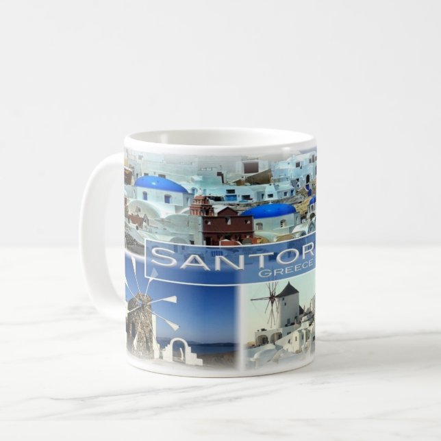 Mug GR Grèce - Santorin - (Devant gauche)