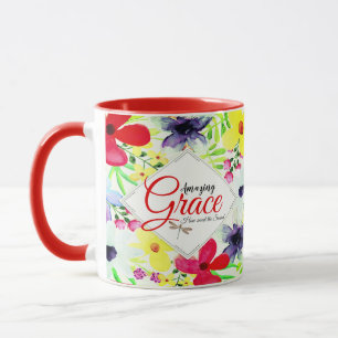Mug Grace Extraordinaire fleurie personnalisée