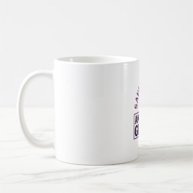 Mug Grâce Incroyable Croix Chrétienne Vintage (Gauche)