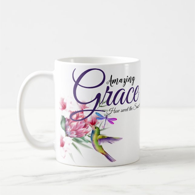 Mug Grâce incroyable Oiseau tropical   (Gauche)
