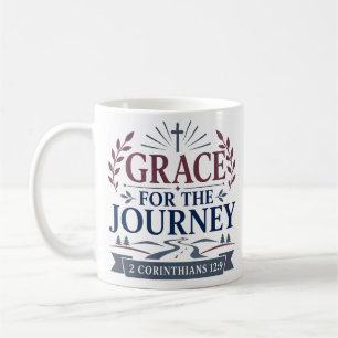 Mug Grâce pour le voyage Citation de foi chrétienne