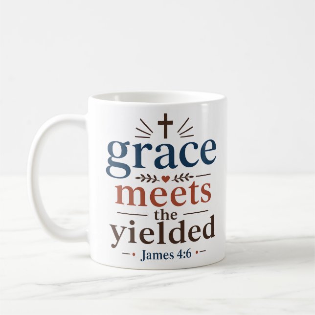 Mug Grâce Rencontre l'Encouragement Chrétien Abandonné (Gauche)