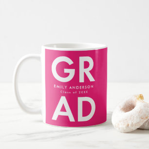 Mug Grad Grad Hot Pink Graduation