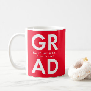 Mug Grad Grad Red Graduation