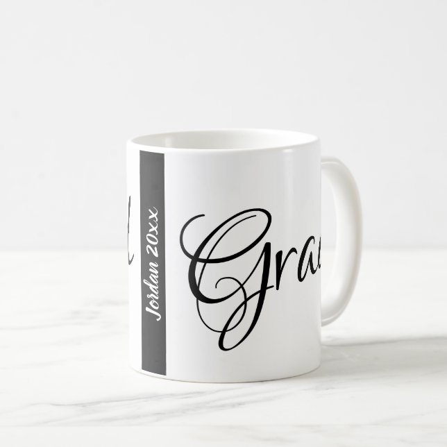 Mug Grad graduation Nom et année personnalisés (Devant droit)