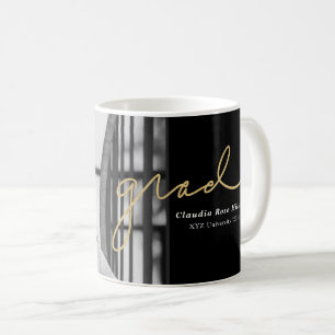 Mug Grad manuscrite en or photo