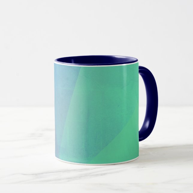 Mug Gradation Blue Aqua & Turquoise (Devant droit)