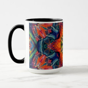 Mug Gradient de kaléidoscope à énergie chaude terrestr