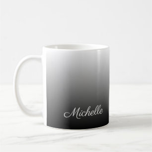 Mug gradient personnel ombre blâmes of grey