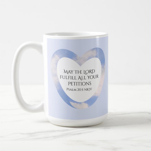 Mug Graduation Bible Verse Foi chrétienne Ciel bleu (Gauche)