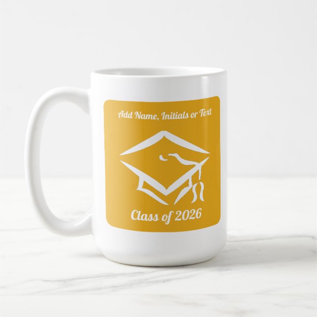 Mug Graduation Class of 202?? GLDWHT Customize Year (Gauche)