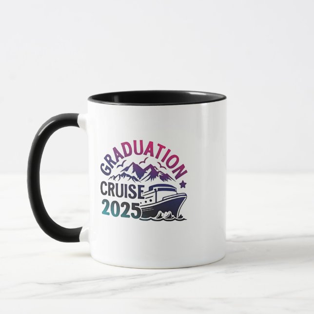 Mug Graduation Cruise 2025 - Correspondance de voyage  (Gauche)