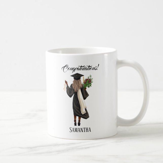 Mug Graduation de l'aquarelle personnalisée (10) (Droite)