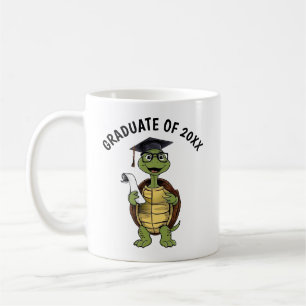 Mug Graduation de tortue personnalisée