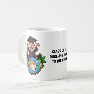 Mug Graduation Dogecoin personnalisée