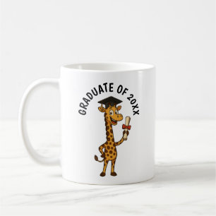 Mug Graduation Giraffe personnalisée