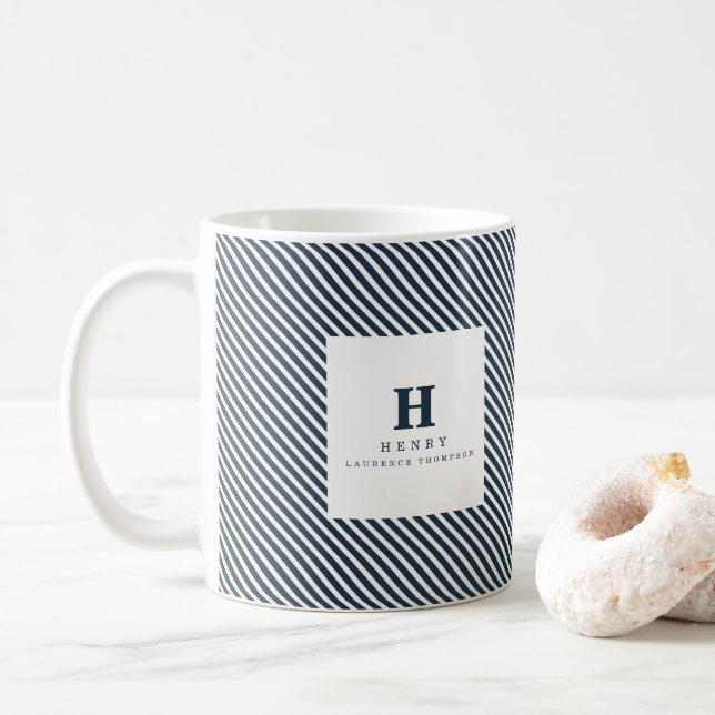 Mug GRADUATION INITIALE BOMG bleu (Avec donut)
