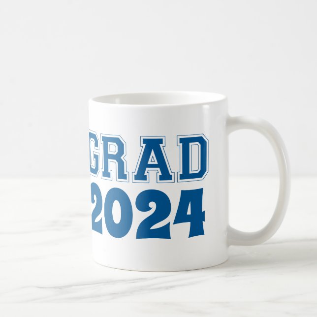 Mug Graduation marine bleu classe année photo personna (Droite)