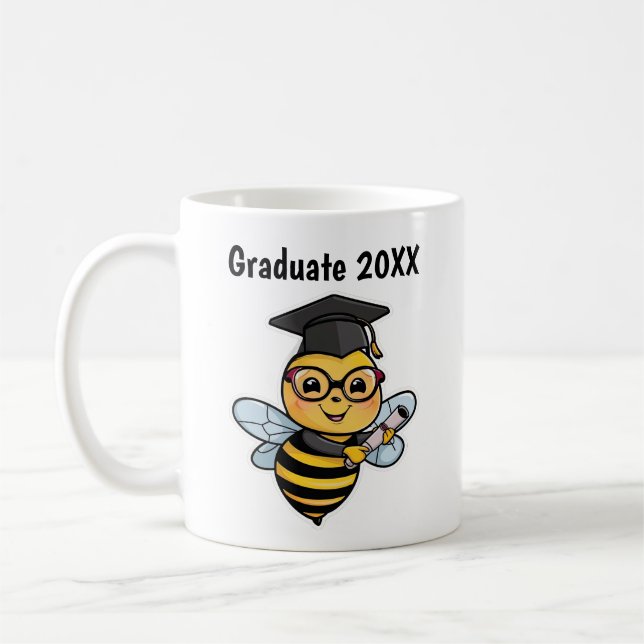 Mug Graduation personnalisée des abeilles (Gauche)