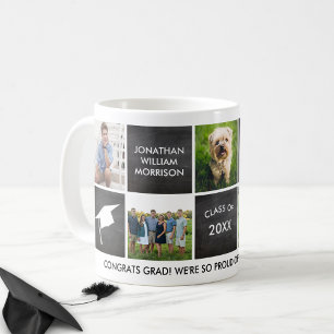 Mug Graduation Photo Collage Classe cadeau 20XX Person
