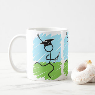 Mug Graduation Runner Grass Sky © - Funny Grad